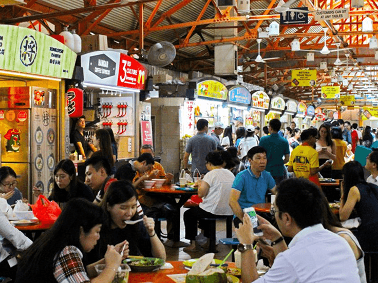 Enjoy Singapore’s hawker food centres